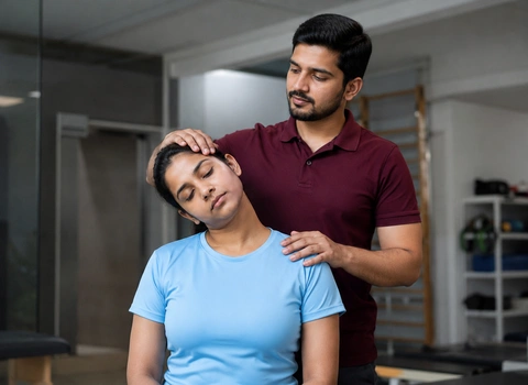 Neck mobility rehabilitation and physiotherapy treatment