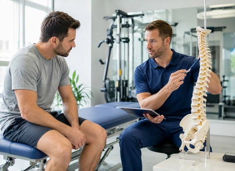 Personalized spine physiotherapy treatment and rehabilitation program