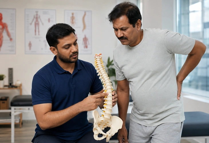 Slip disc treatment and physiotherapy rehabilitation for spine recovery
