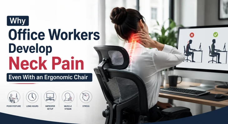 Why Office Workers Develop Neck Pain Even With an Ergonomic Chair