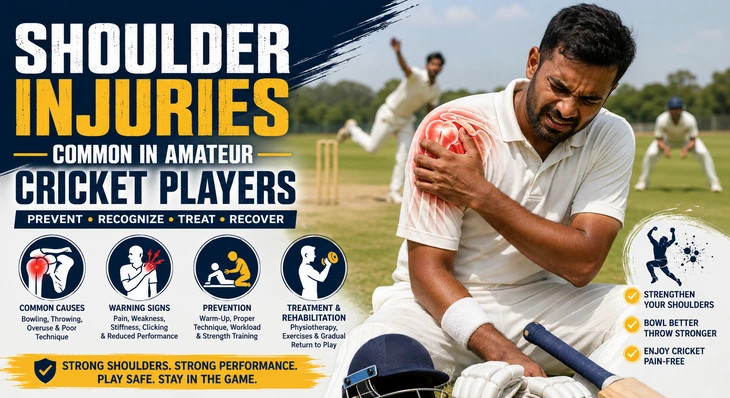 Shoulder Injuries Common in Amateur Cricket Players