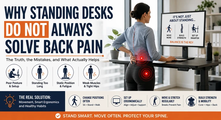 Why Standing Desks Do Not Always Solve Back Pain