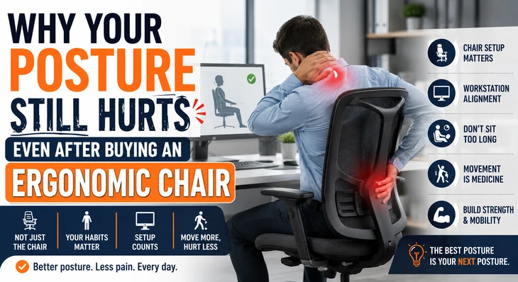 Why Your Posture Still Hurts Even After Buying an Ergonomic Chair